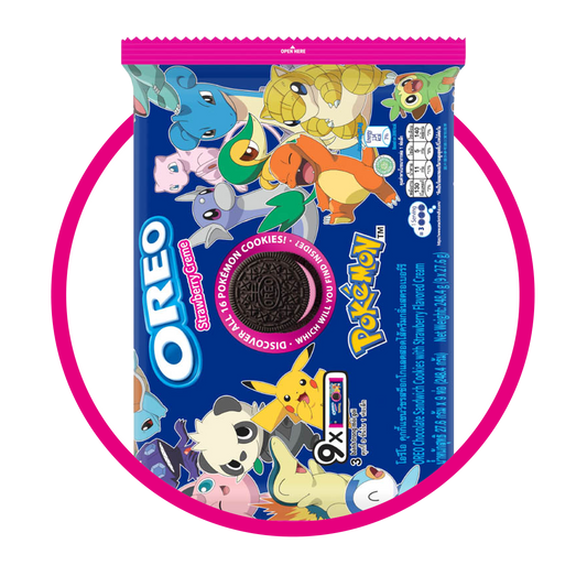 Caja de Nabisco Oreo Pokemon Strawberry 248.4 g