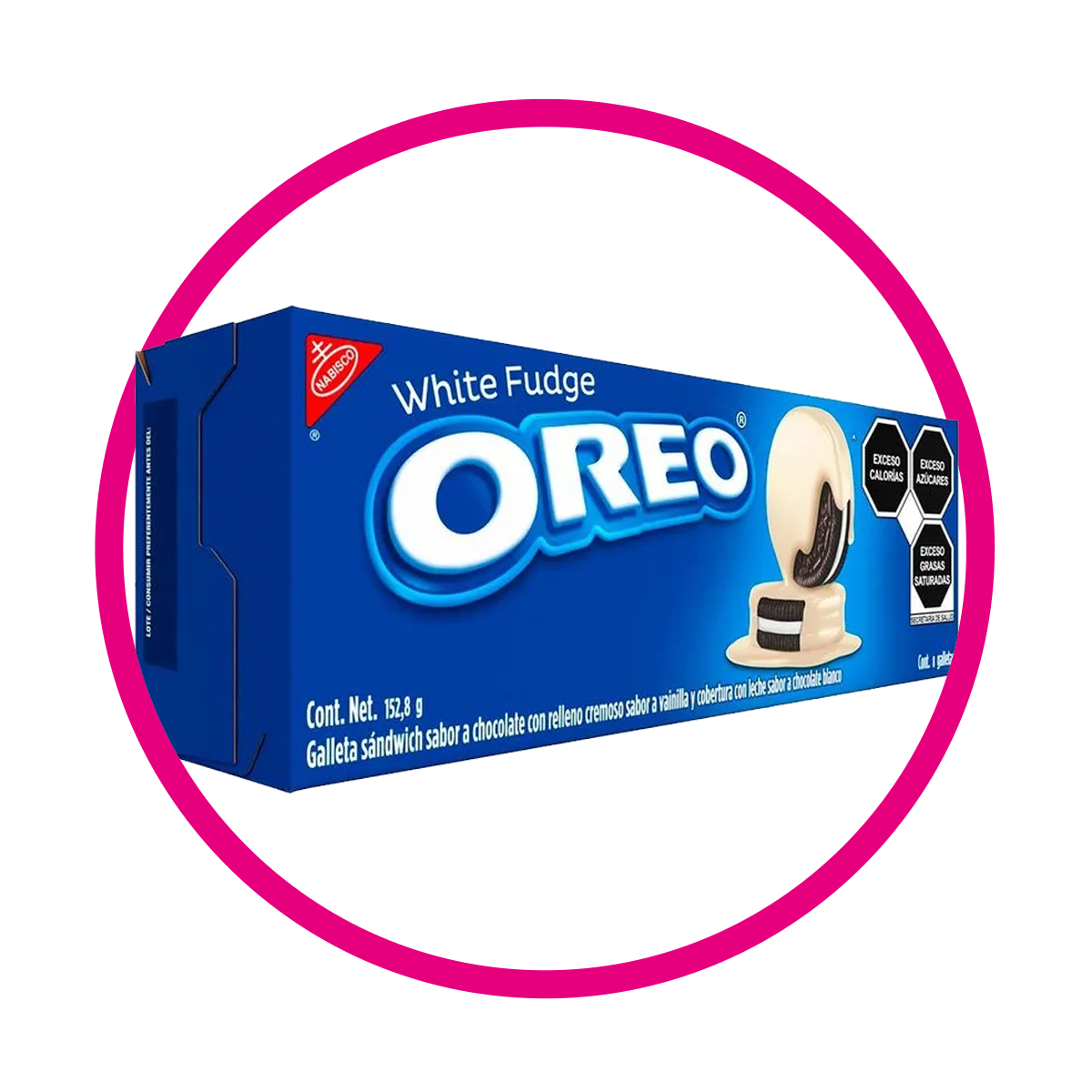 Caja de Nabisco Oreo White Fudge 152.8 g