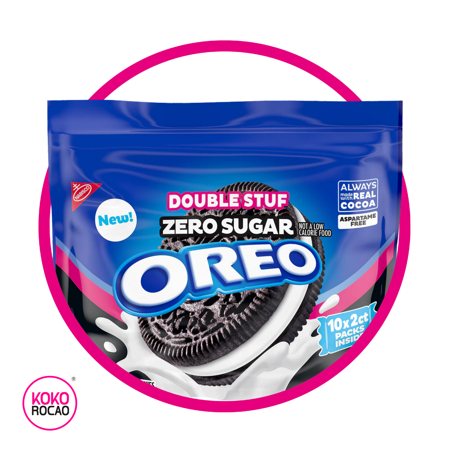 Bolsa de Nabisco Oreo Zero Sugar Double Stuff 290 g