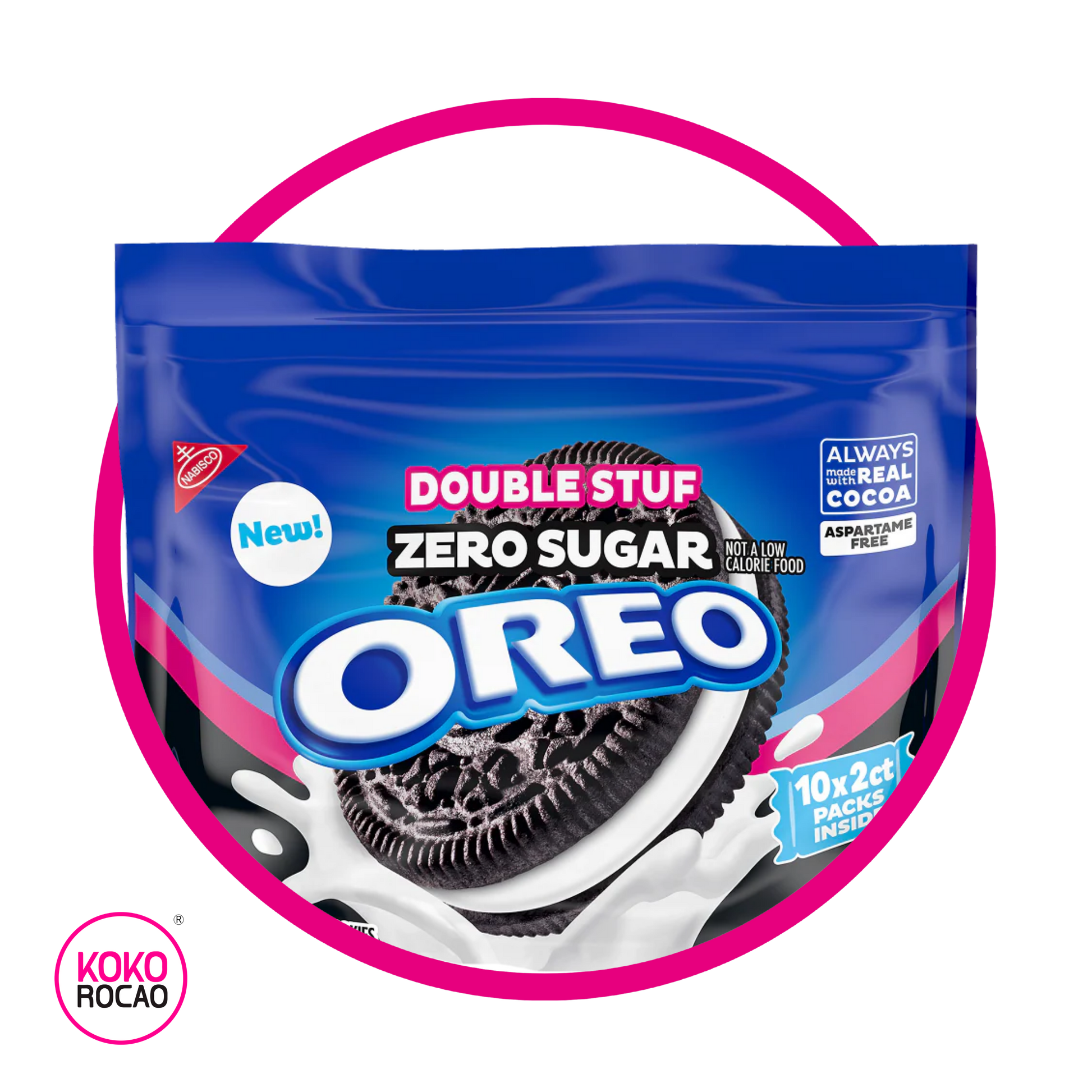 Bolsa de Nabisco Oreo Zero Sugar Double Stuff 290 g
