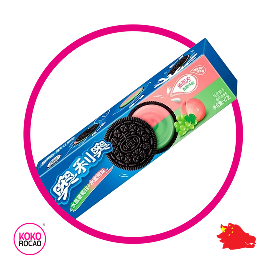 Caja de Oreo Chinas Durazno y Uva 97 g