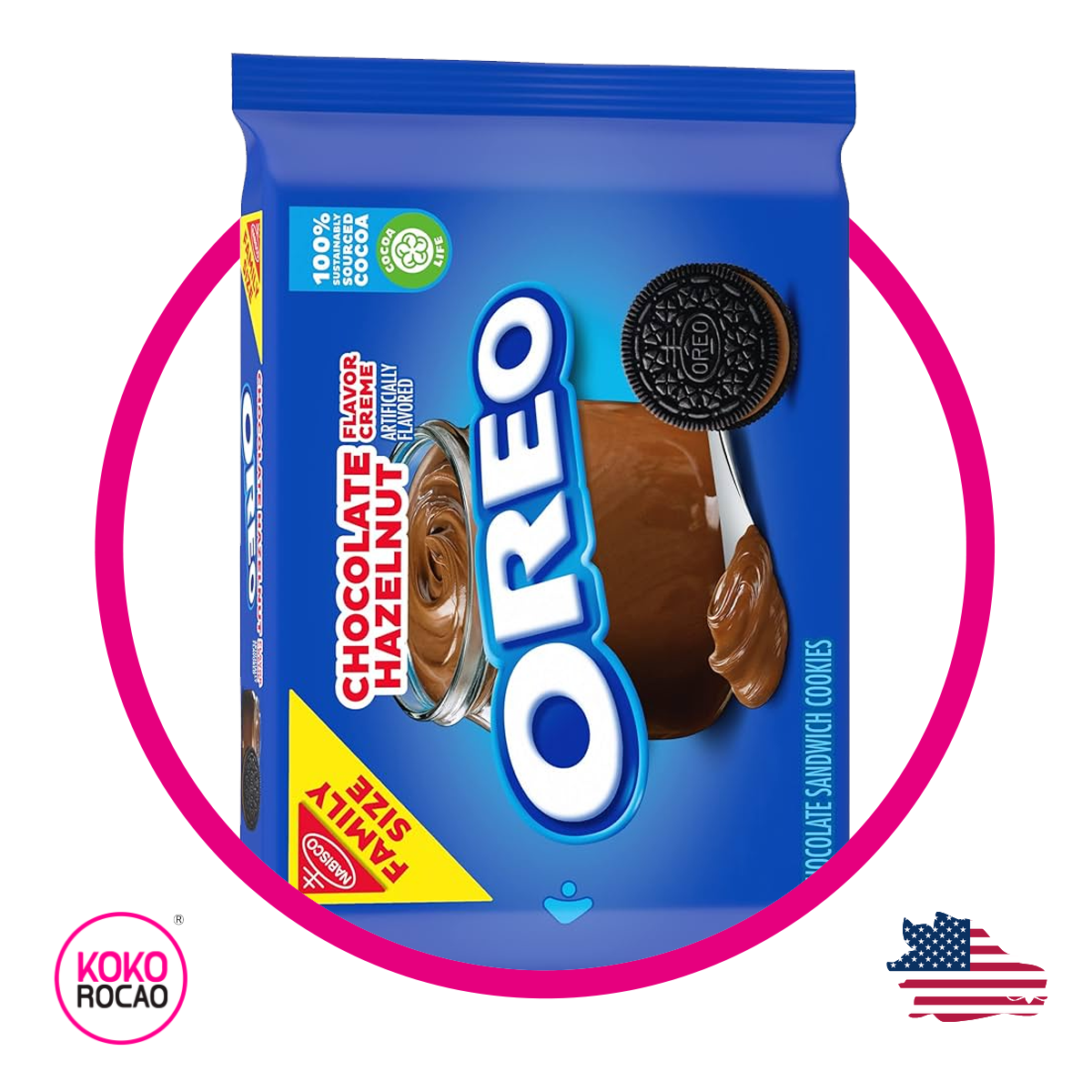 Bolsa de Oreo Galletas Hazelnut 482 g