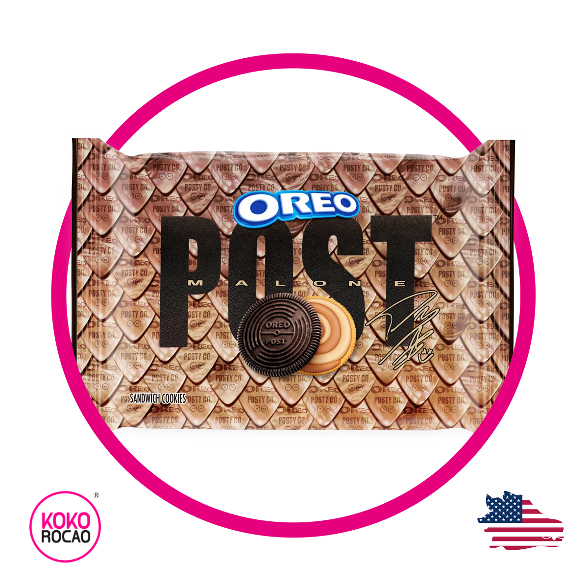 Caja de Oreo Post Malone Salted Caramel Shortbread 303 g