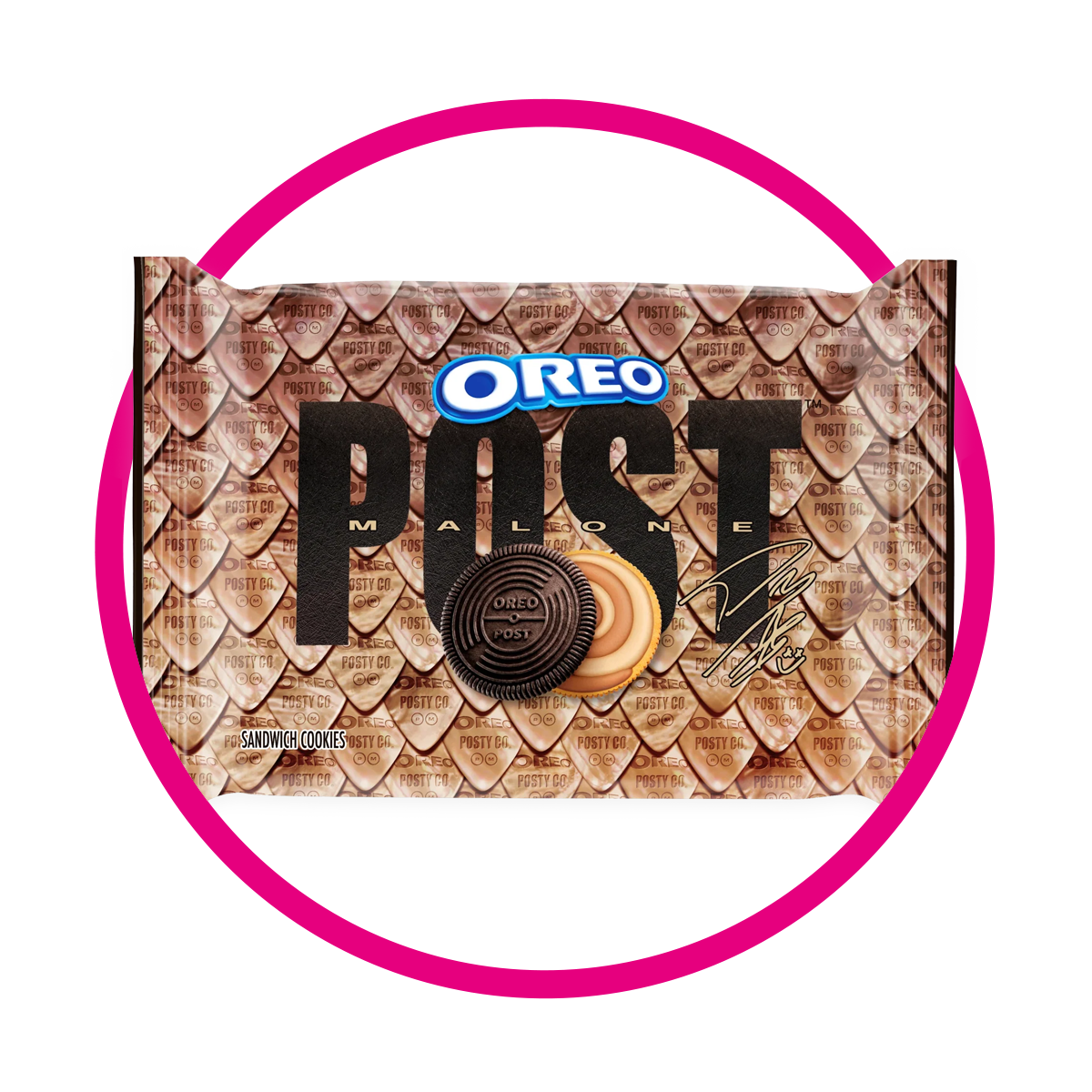 Caja de Oreo Post Malone Salted Caramel Shortbread 303 g