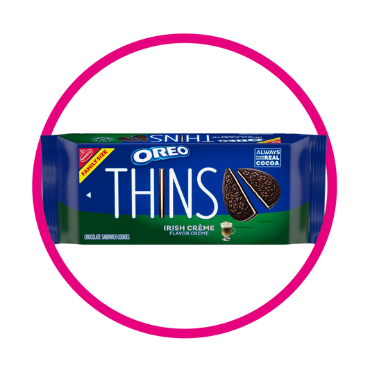 Bolsa de Nabisco Oreo Thins Irish Creme 334 g