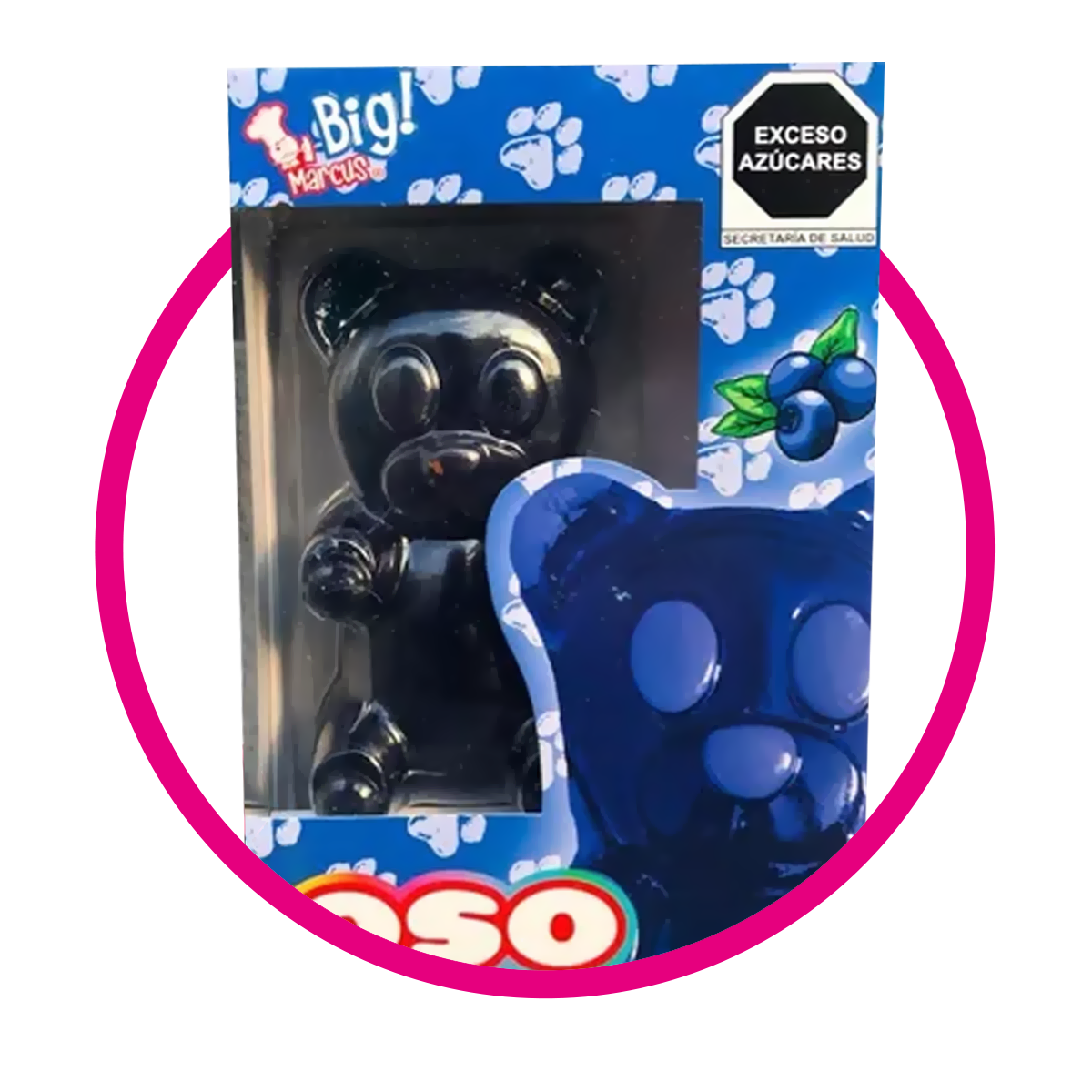 Caja de Big Marcus Osito Blue Berry 220 g