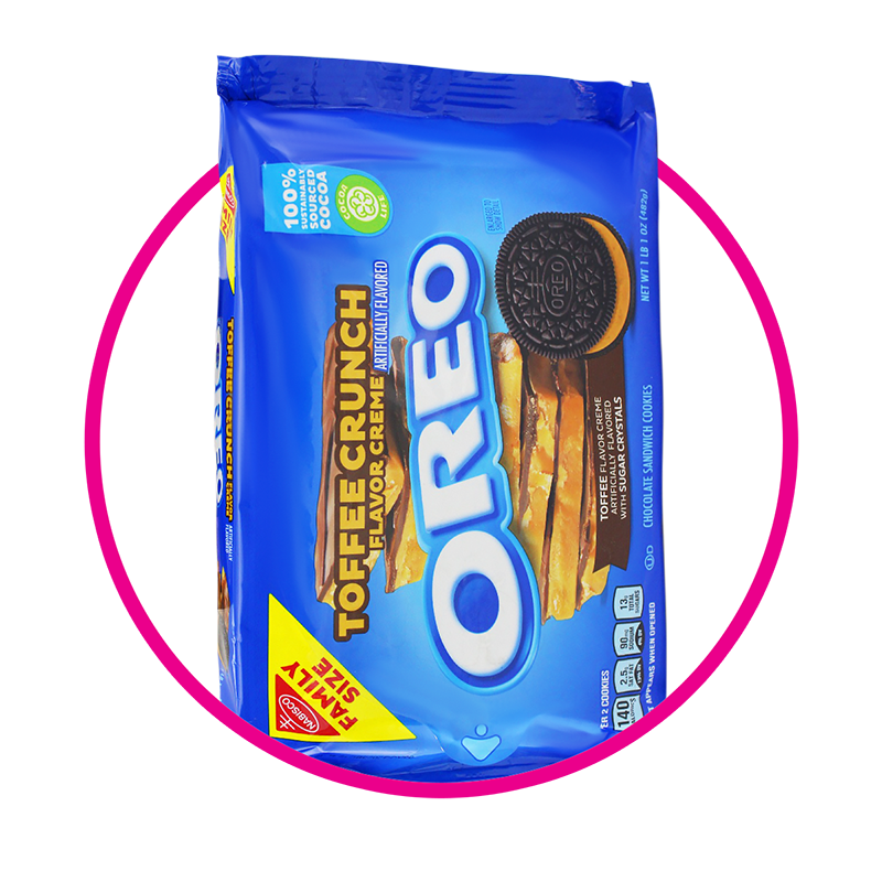 Caja de Nabisco Oreo Toffe Crunch 482 g