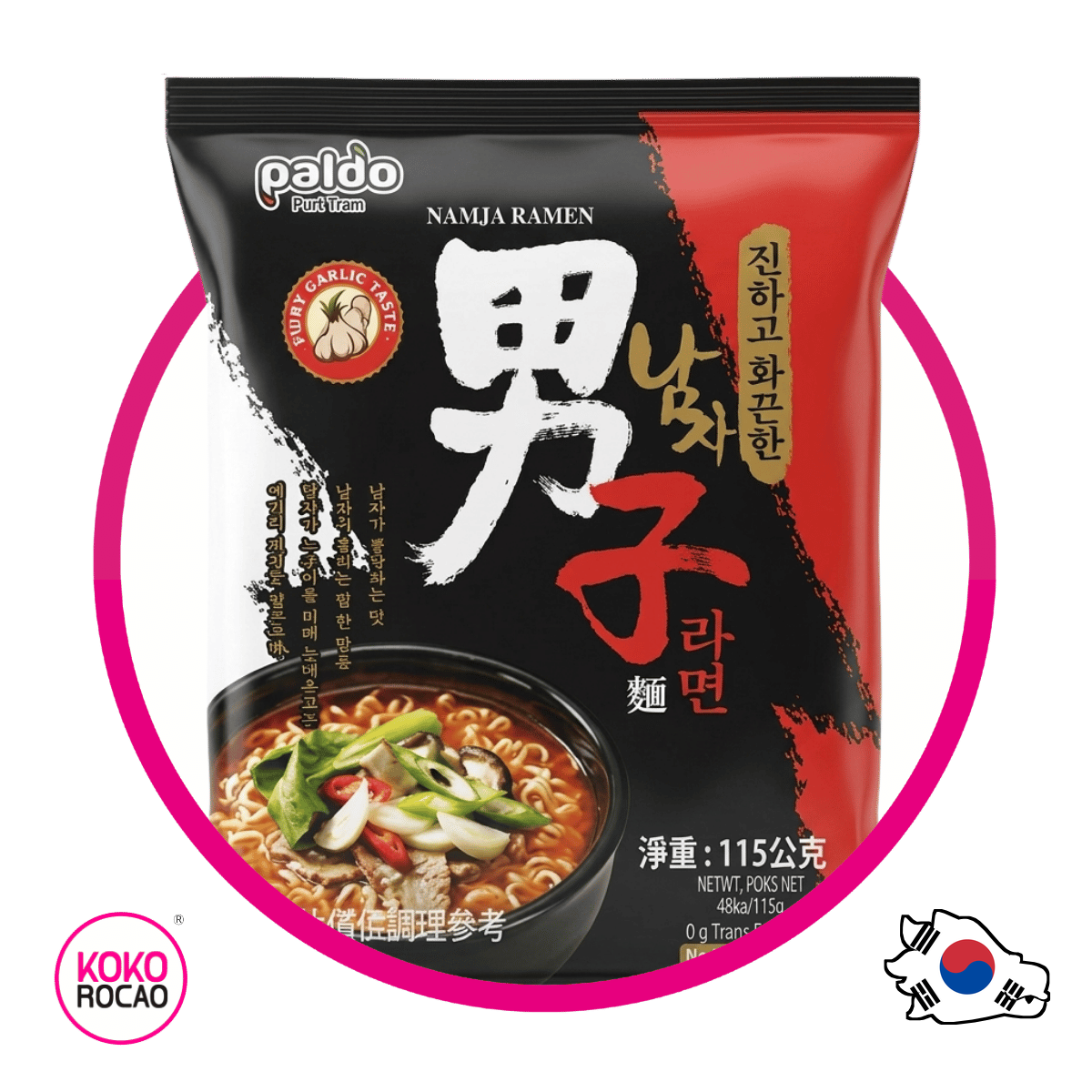 Bolsa de Paldo Namja Garlic Spicy 115 g