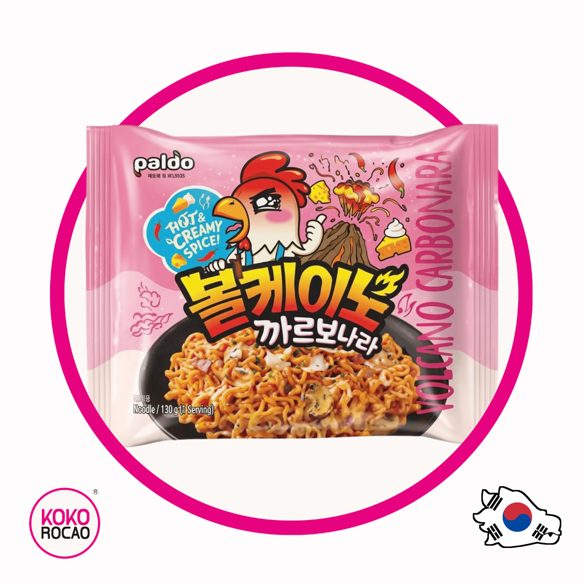Bolsa de Paldo Volcano Chicken Carbonara 140 g