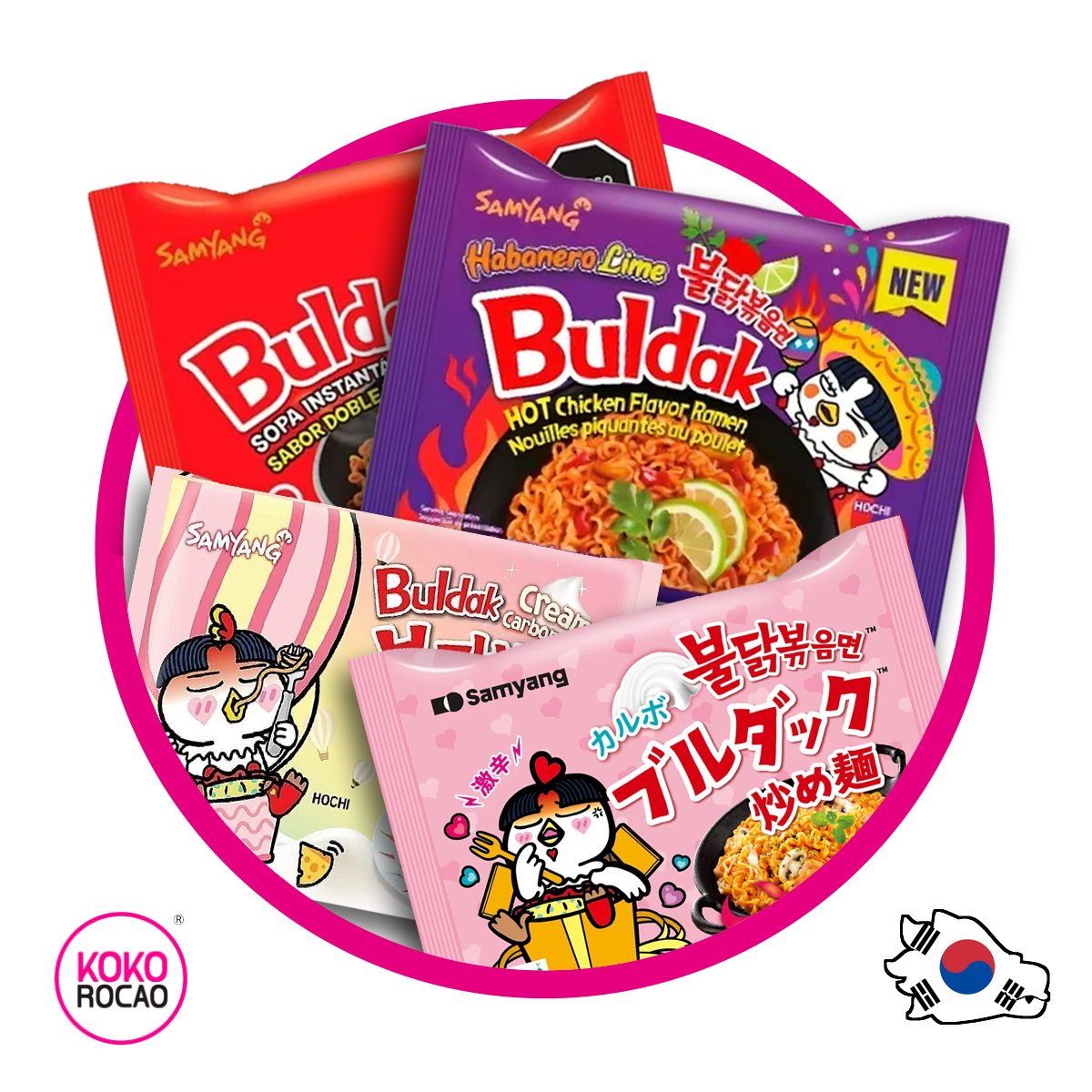 Paquete de Buldak Multipack 4 Bundle