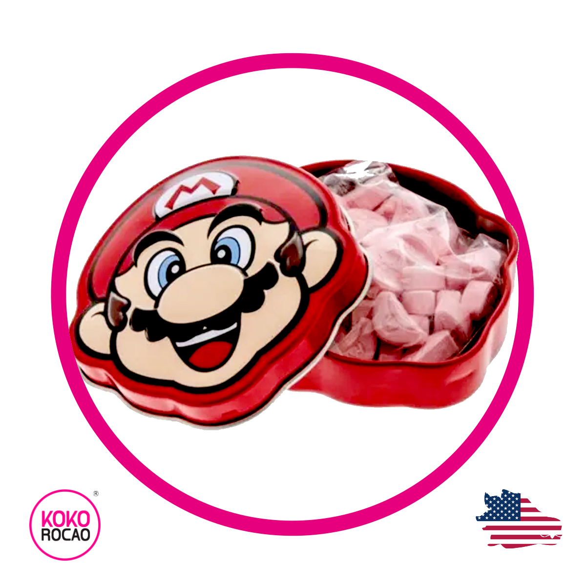 Pasti Mario Bros Cara Dispensador 17 g