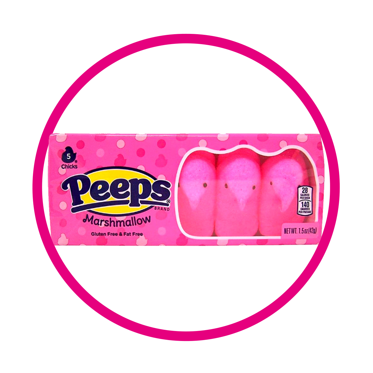 Caja de Peeps Pink Marshmellow 42 g