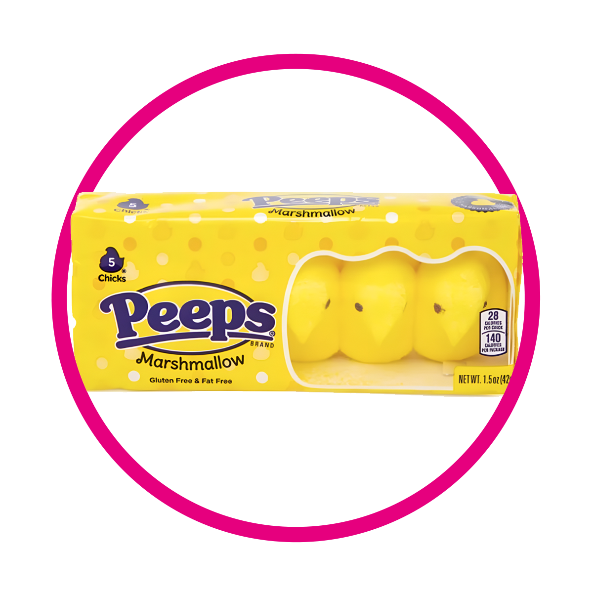 Caja de Peeps Yellow Marshmellow 42 g