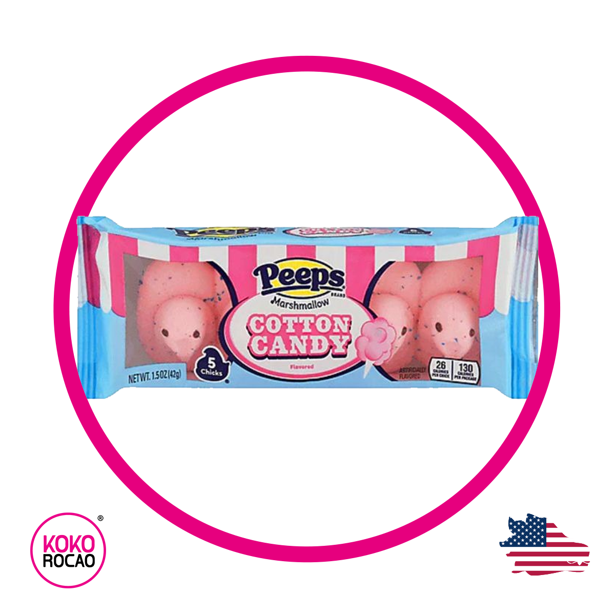 Caja de Peeps Cotton Marshmellow 42 g