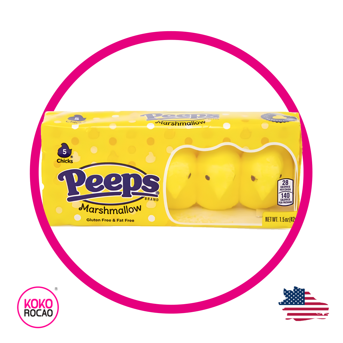 Caja de Peeps Yellow Marshmellow 42 g