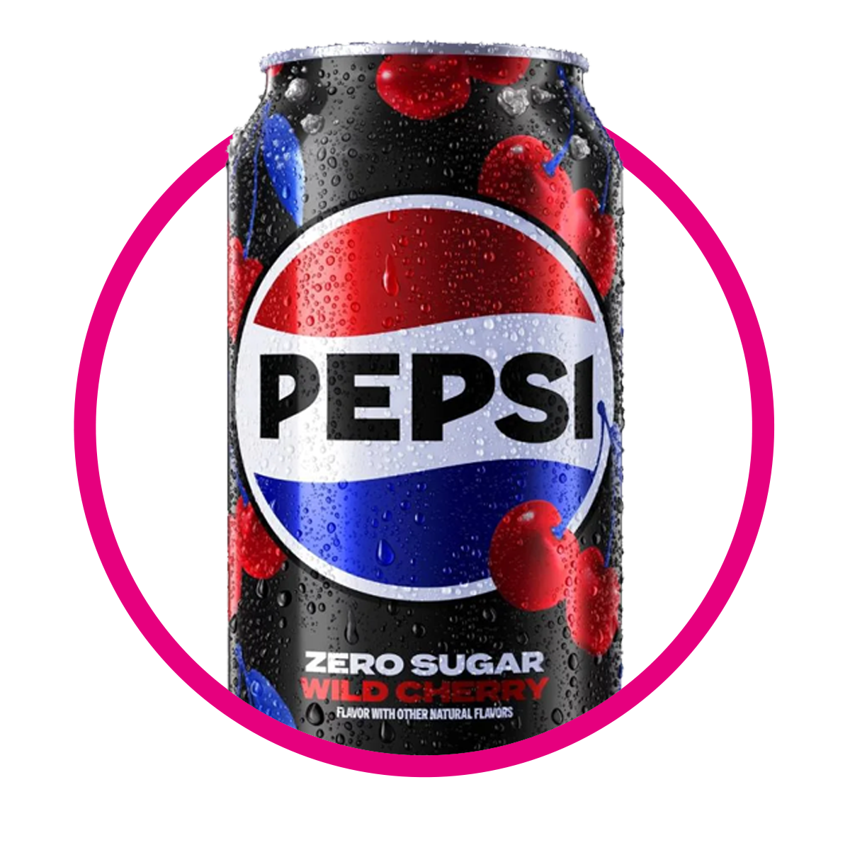 Lata de Pepsi Wild Cherry Zero Sugar 355 ml