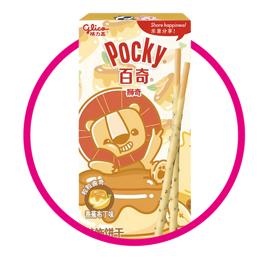 Caja de Pocky Flan Leoncito 35 g