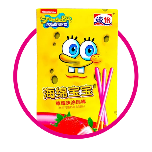 Caja de Junyi Bob Esponja Fresa 48 g