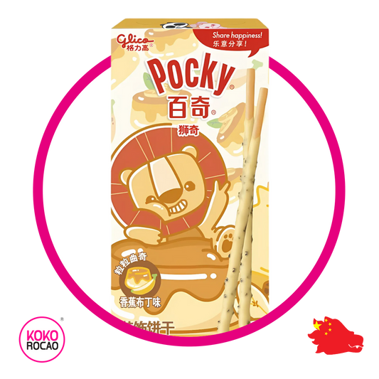 Caja de Pocky Flan Leoncito 35 g