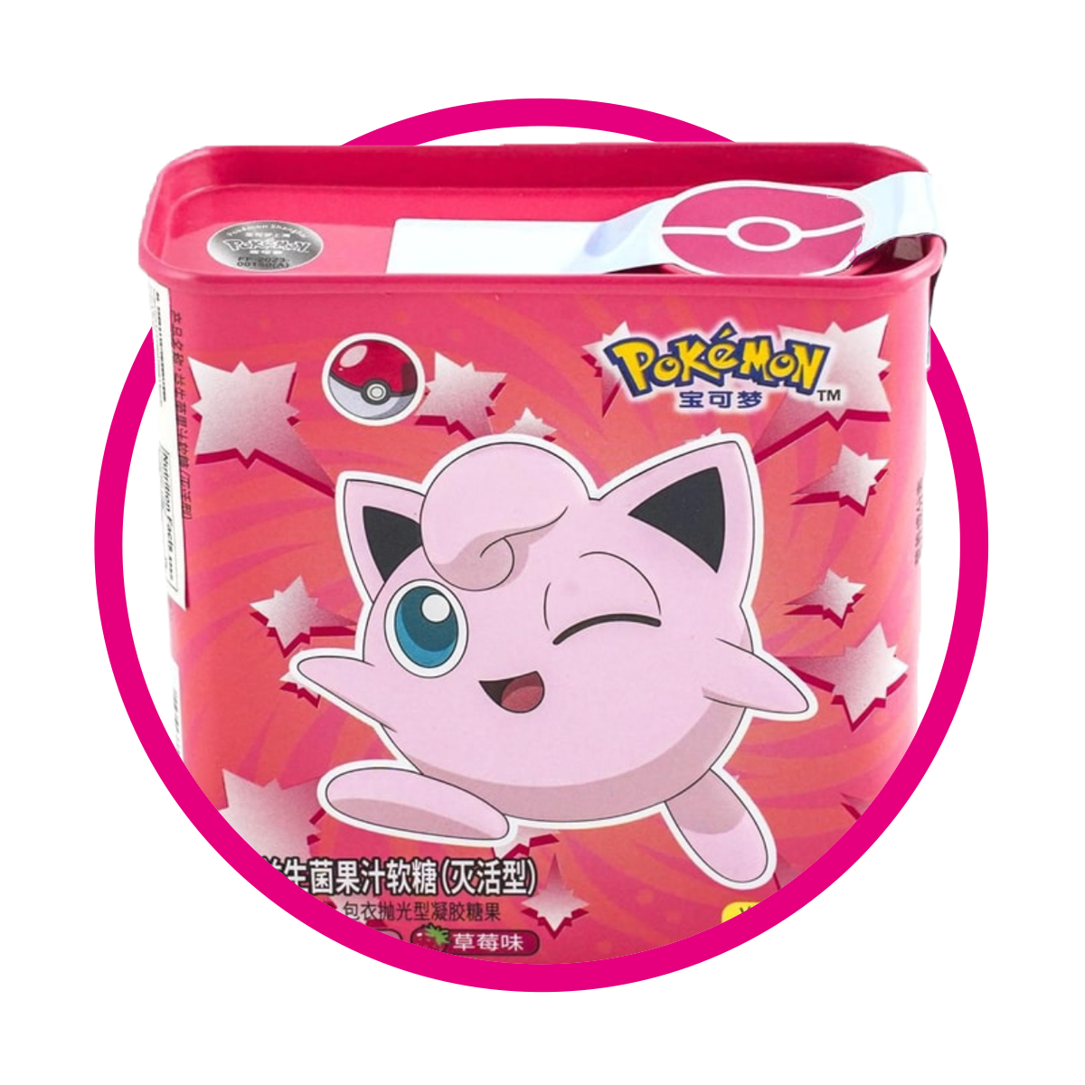 Lata de Pokemón Jigglipuff Strawberry&Peach 95 g