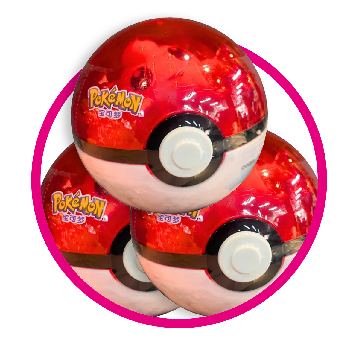 Pokemon Pokeball 3 pz Bundle