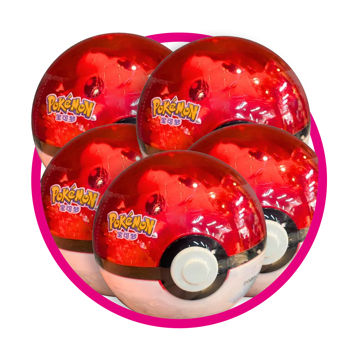 Pokemon Pokeball 5 pz Bundle