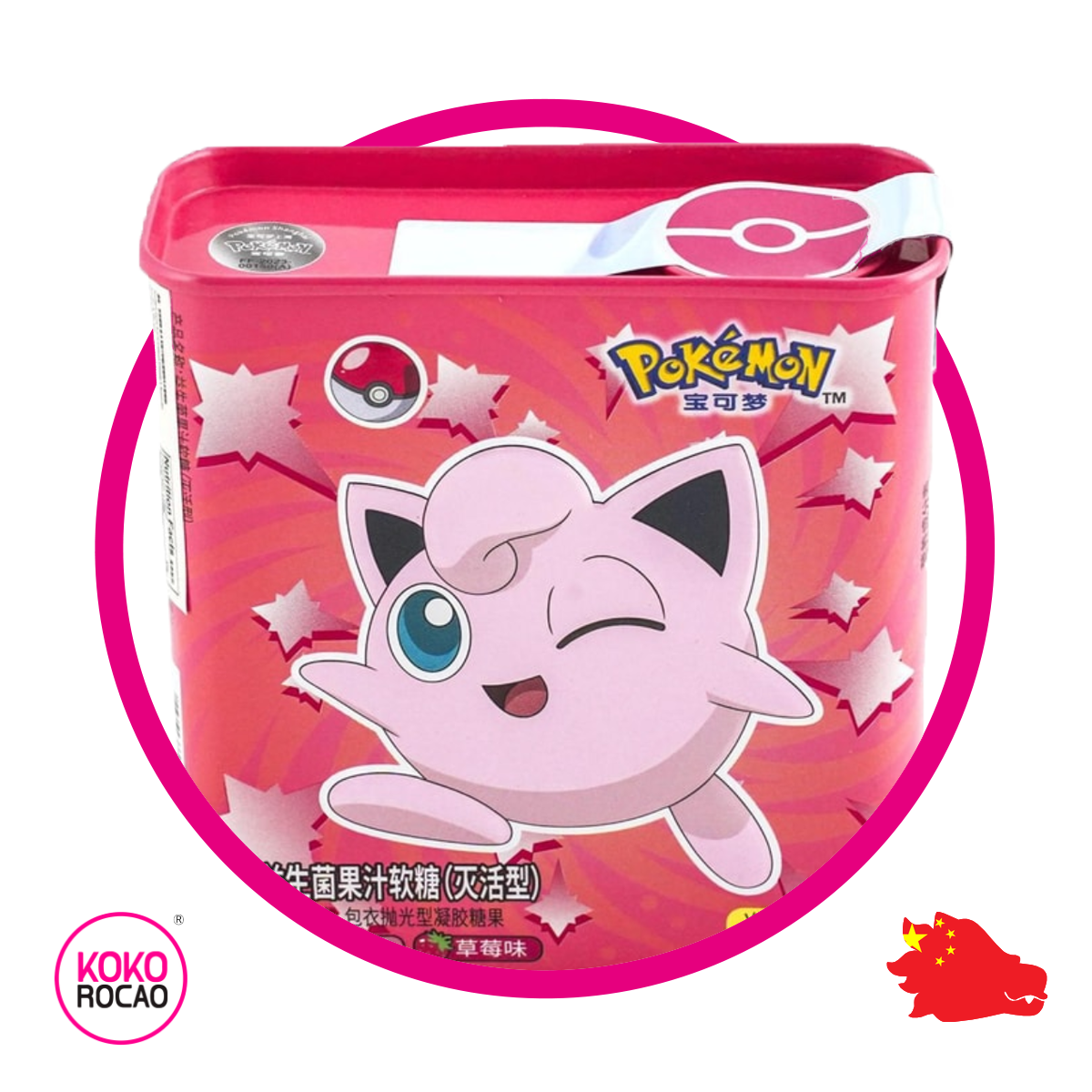 Lata de Pokemón Jigglipuff Strawberry&Peach 95 g