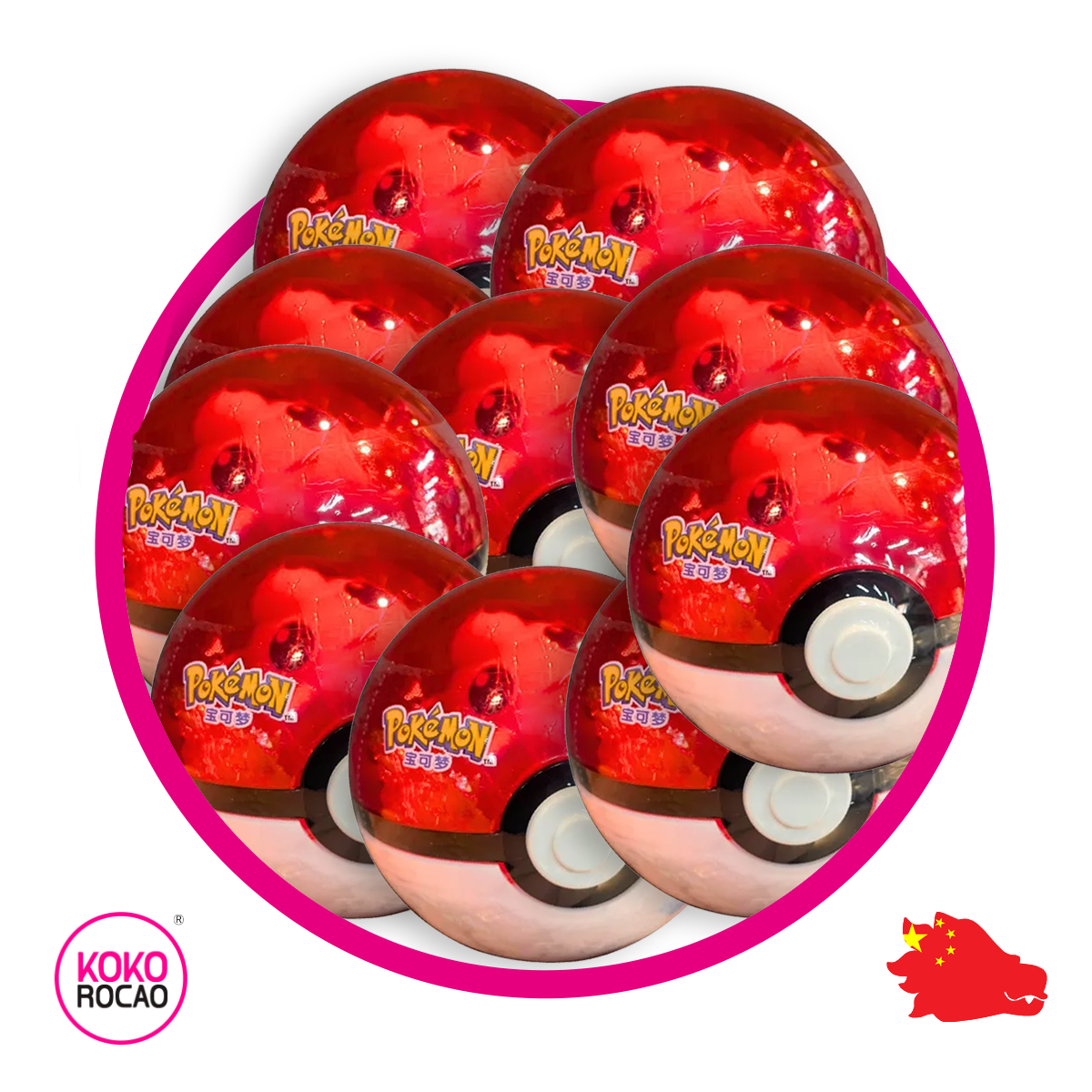Pokemon Pokeball 10 pz Bundle