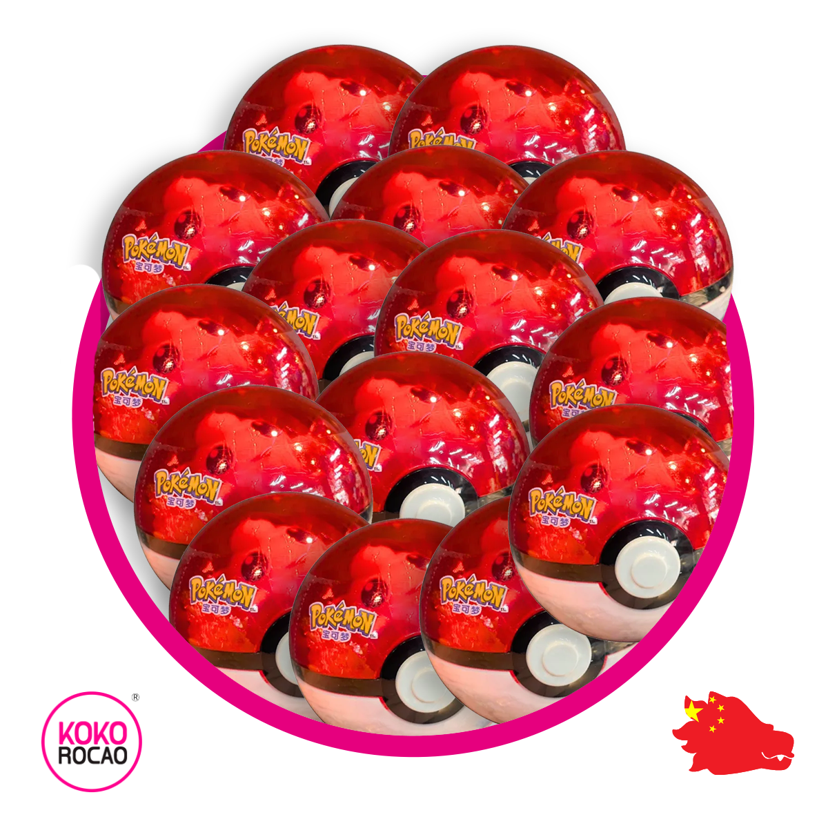 Pokemon Pokeball 15 pz Bundle
