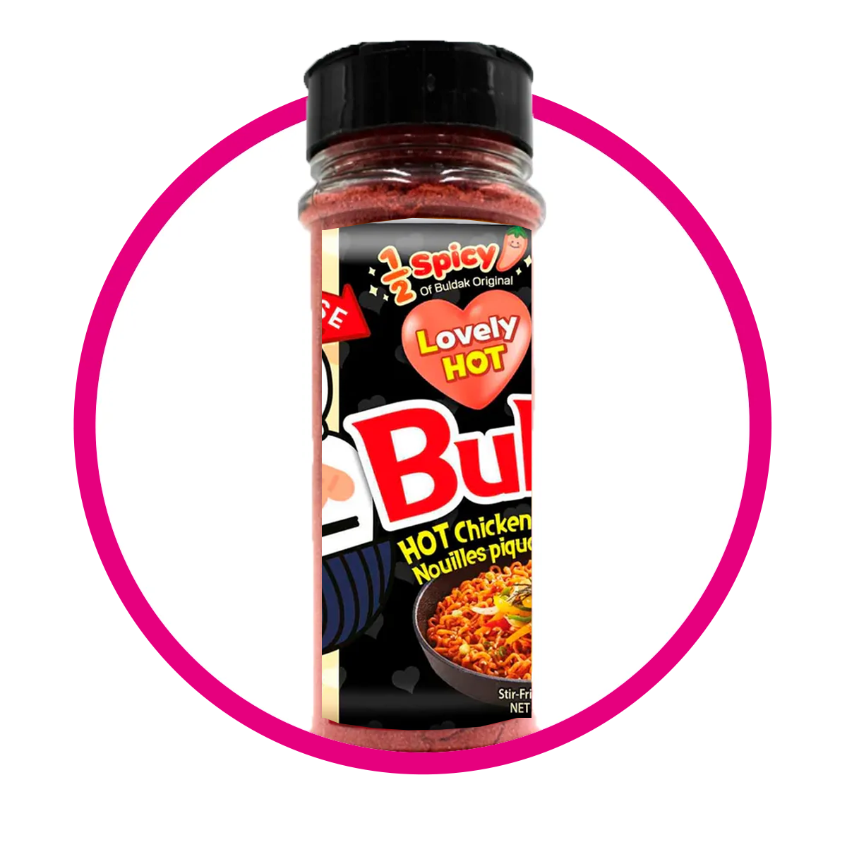 Bote de Polvo Buldak 1/2 Picante 100 g
