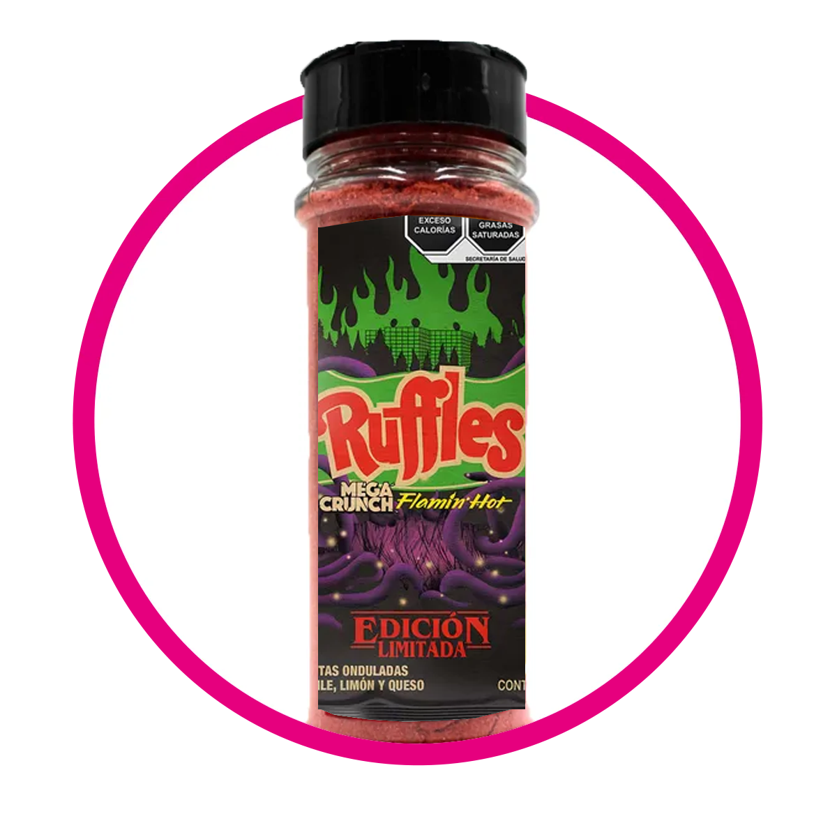 Bote de Polvo Ruffles Mega Crunch Stranger Things 100 g