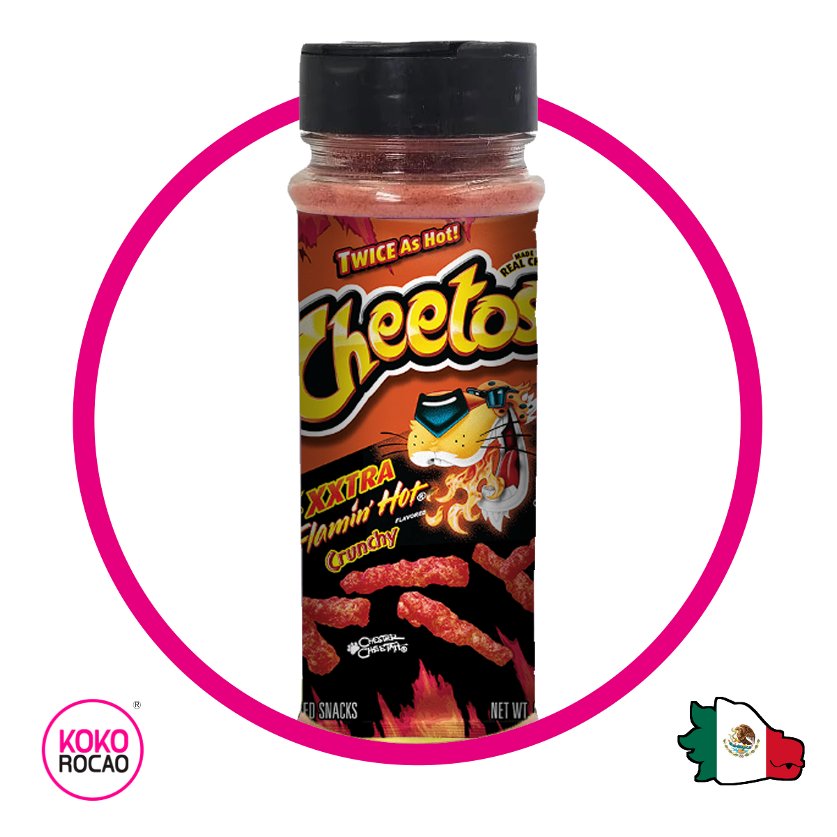 Bote de Polvo Cheetos Xxtra Flamin Hot Powder 100 g