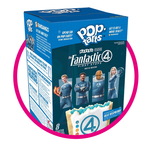 Caja de Pop Tarts The Fantastic 4 Blue Raspberry 384 g