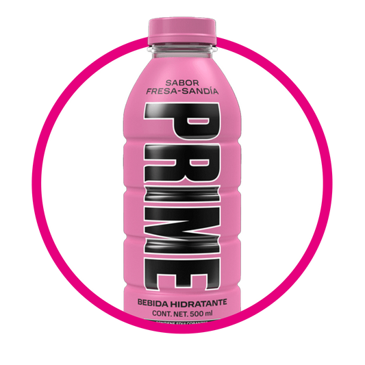 Botella de PRIME Strawberry Watermelon Vitaminzed 500 ml