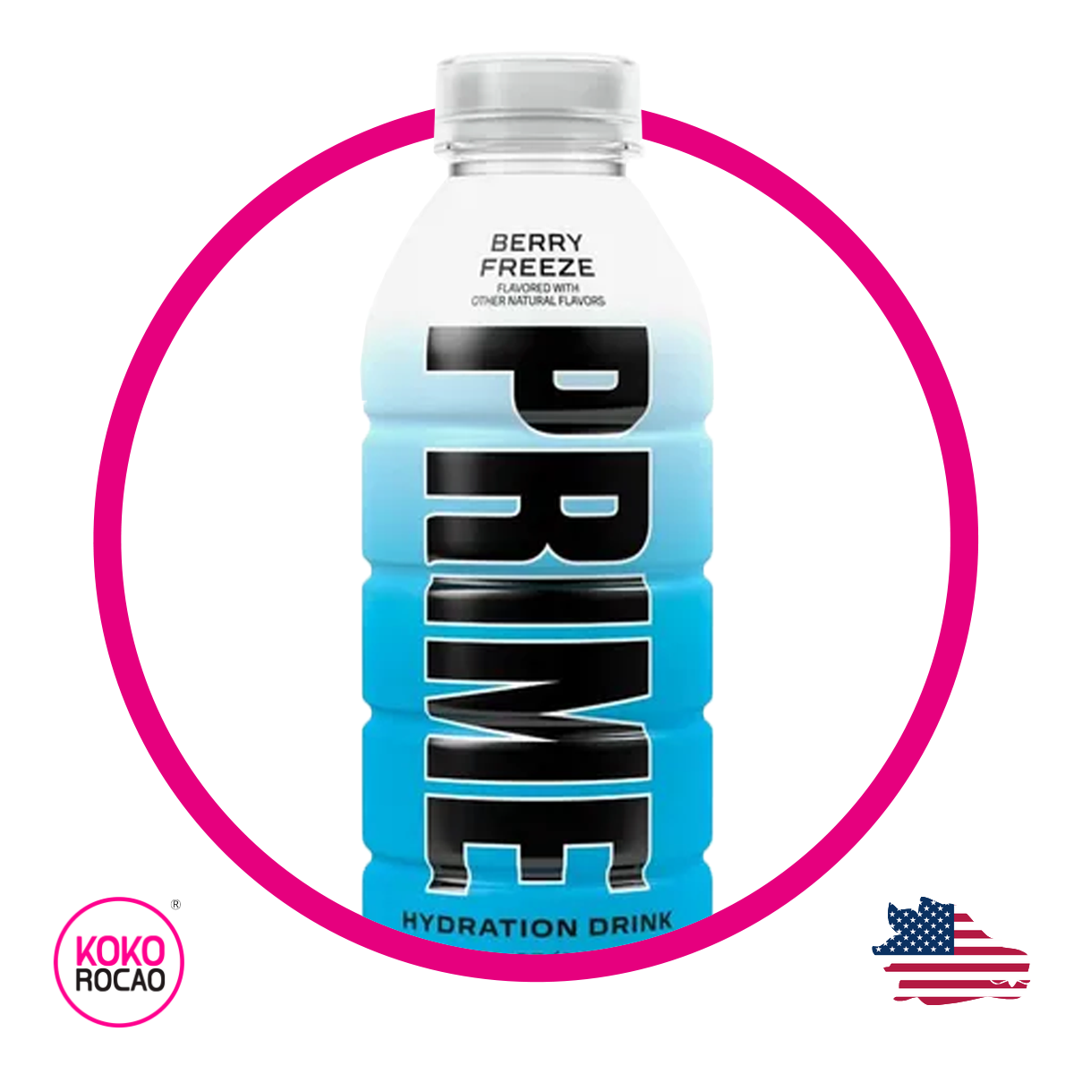 Botella de PRIME Berry Freeze Vitaminized 500 ml
