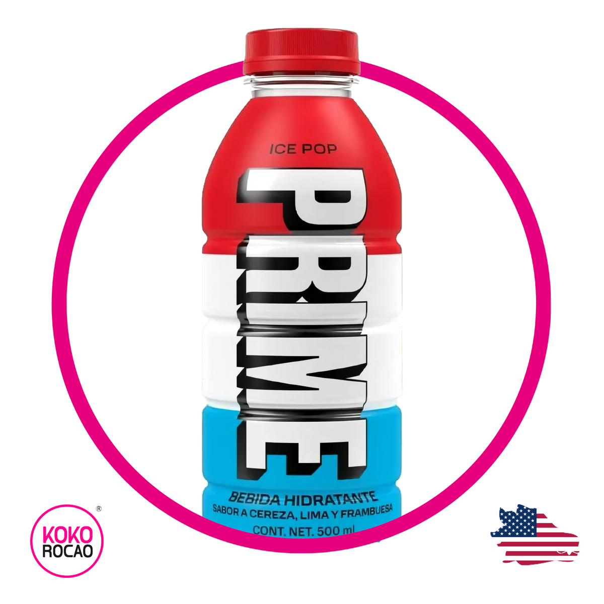 Botella de PRIME Ice Pop (M) Vitaminzed 500 ml
