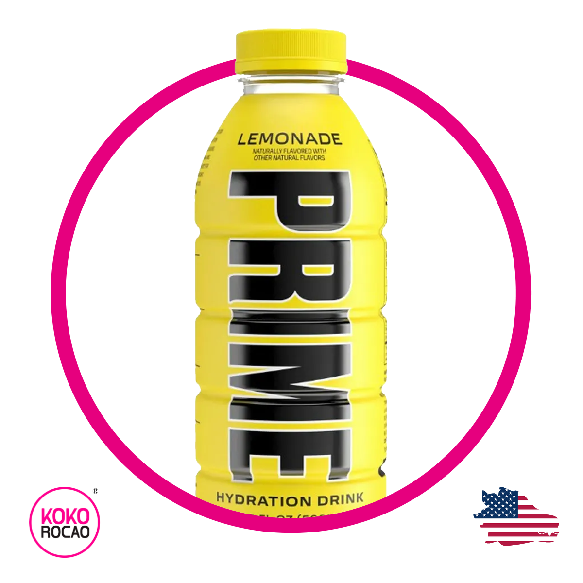 Botella de PRIME Lemonade (M) Vitaminzed 500 ml