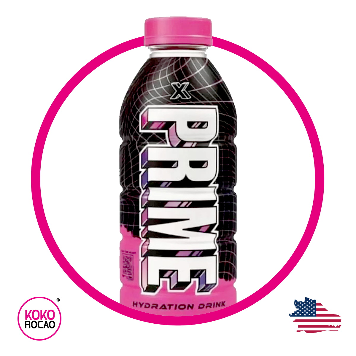 Botella de PRIME X Pink Mistery Flavor Vitaminized 500 ml