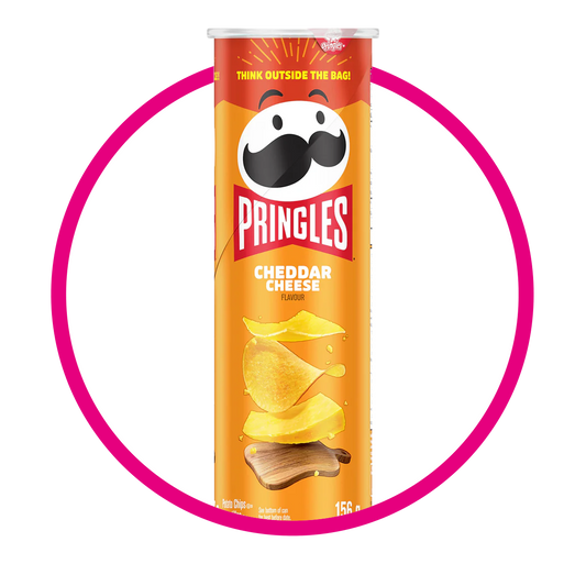 Lata de Pringles Cheddar Cheese 158 g