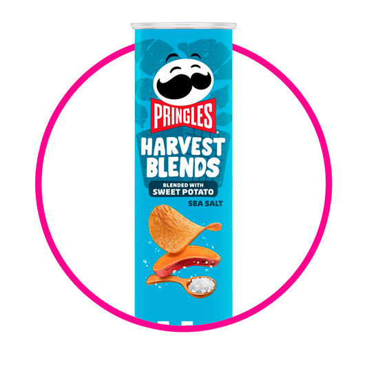 Lata de Pringles Harvest Blends Potato Sea Salt 158 g