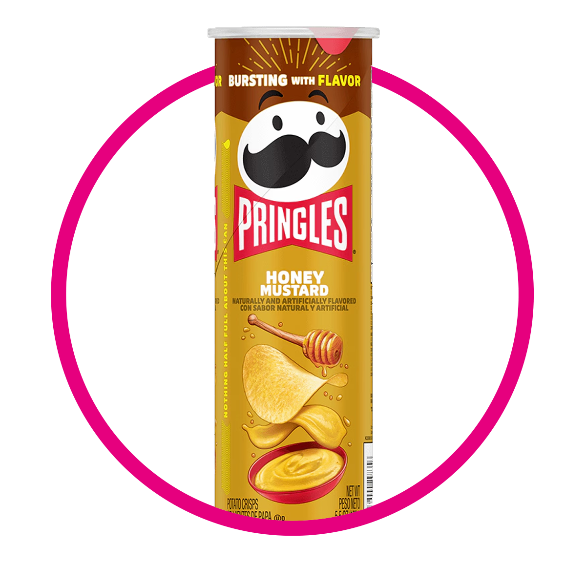 Lata de Pringles Honey Mustard 158 g