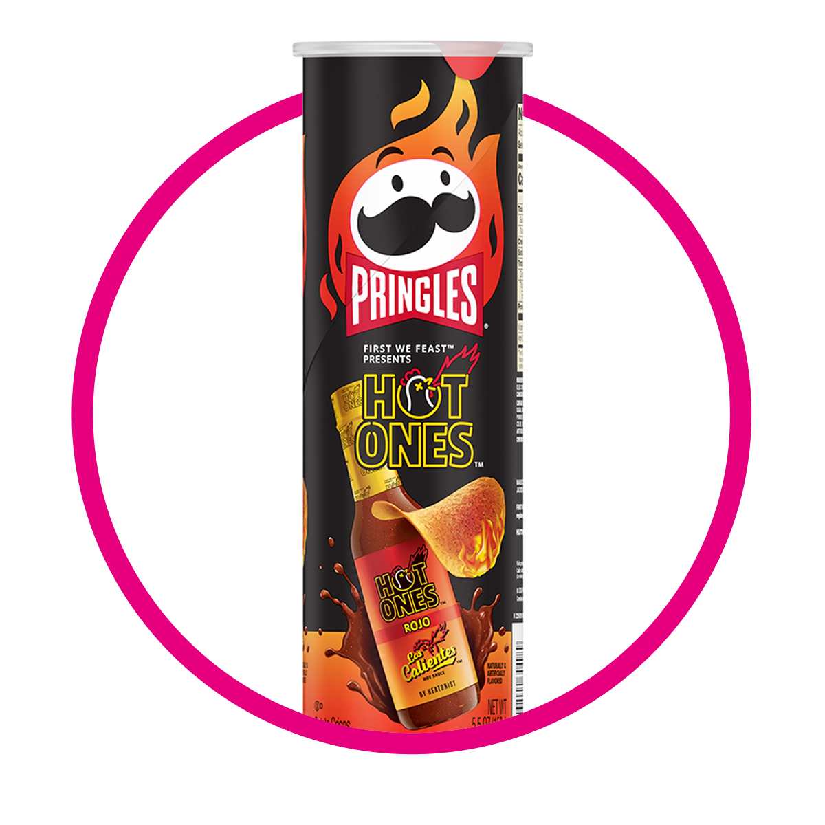 Lata de Pringles Hot Ones Red Saulce 158 g