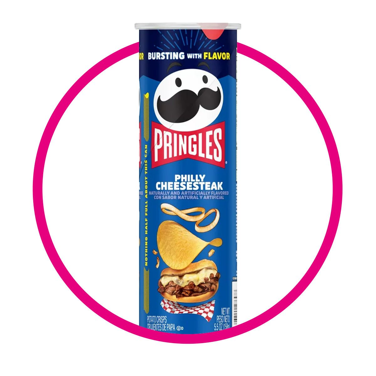 Lata de Pringles Philly Cheesesteak 158 g