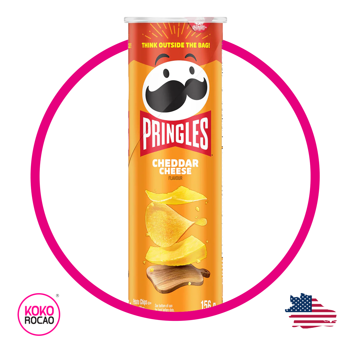 Lata de Pringles Cheddar Cheese 158 g