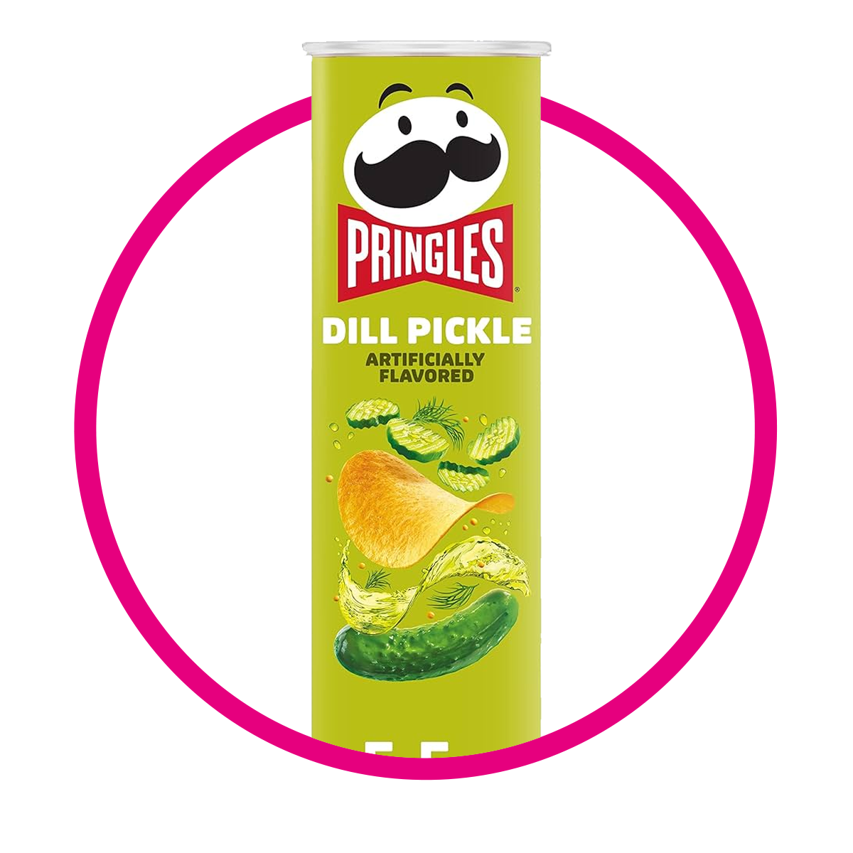 Lata de Pringles Dill Pickle 158 g