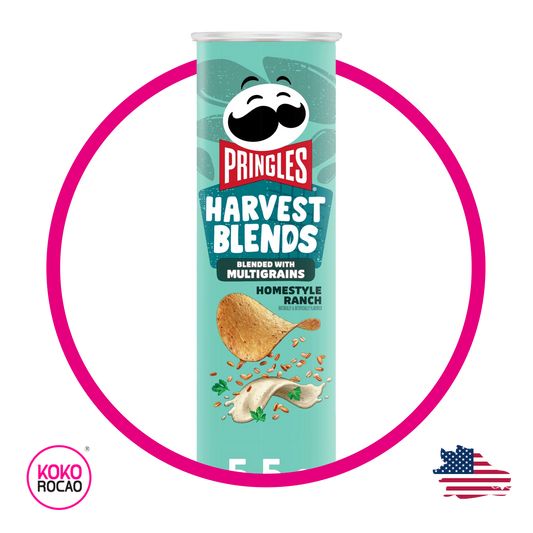 Lata de Pringles Harvest Blends Multigrains Ranch 158 g