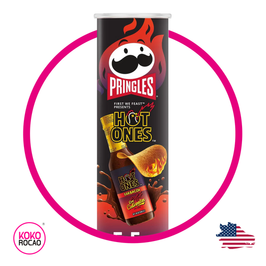 Lata de Pringles Hot Ones Barbacoa 158 g