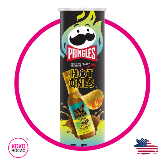 Lata de Pringles Hot Ones Green Saulce 158 g