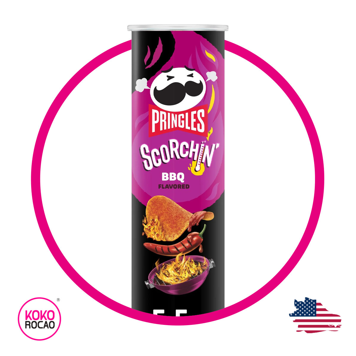 Lata de Pringles Scorching Buffalo 158 g