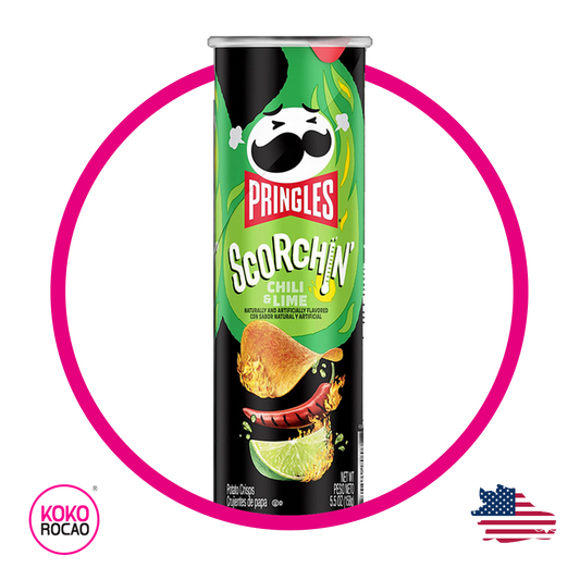 Lata de Pringles Scorchin Hot Chili Lime 158 g